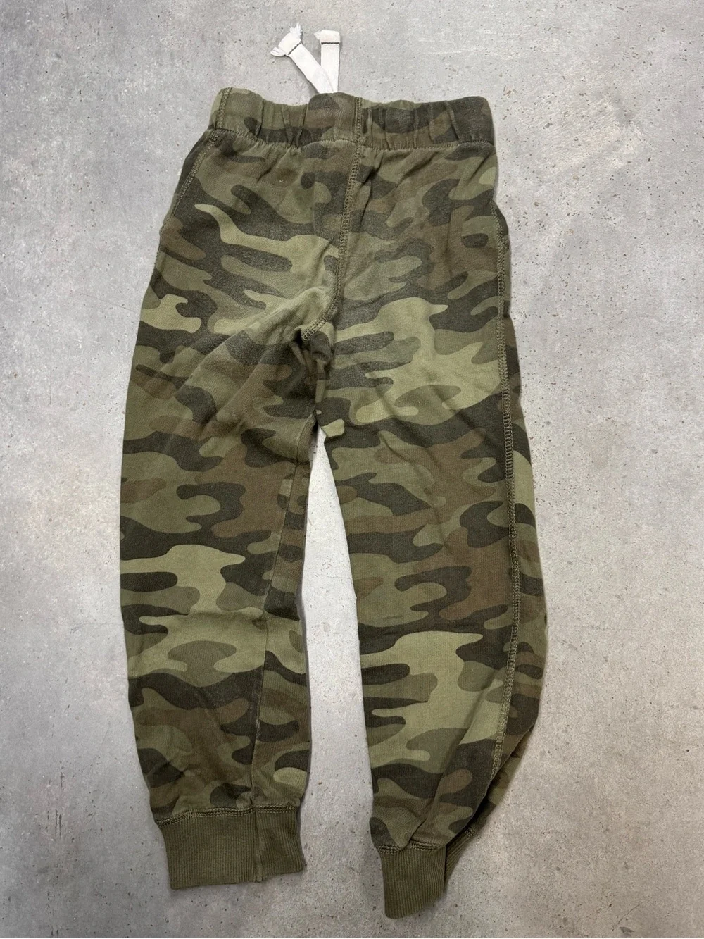 Carter’s Boys Camo Jogger Pants Size 6 Green Camouflage 100% Cotton